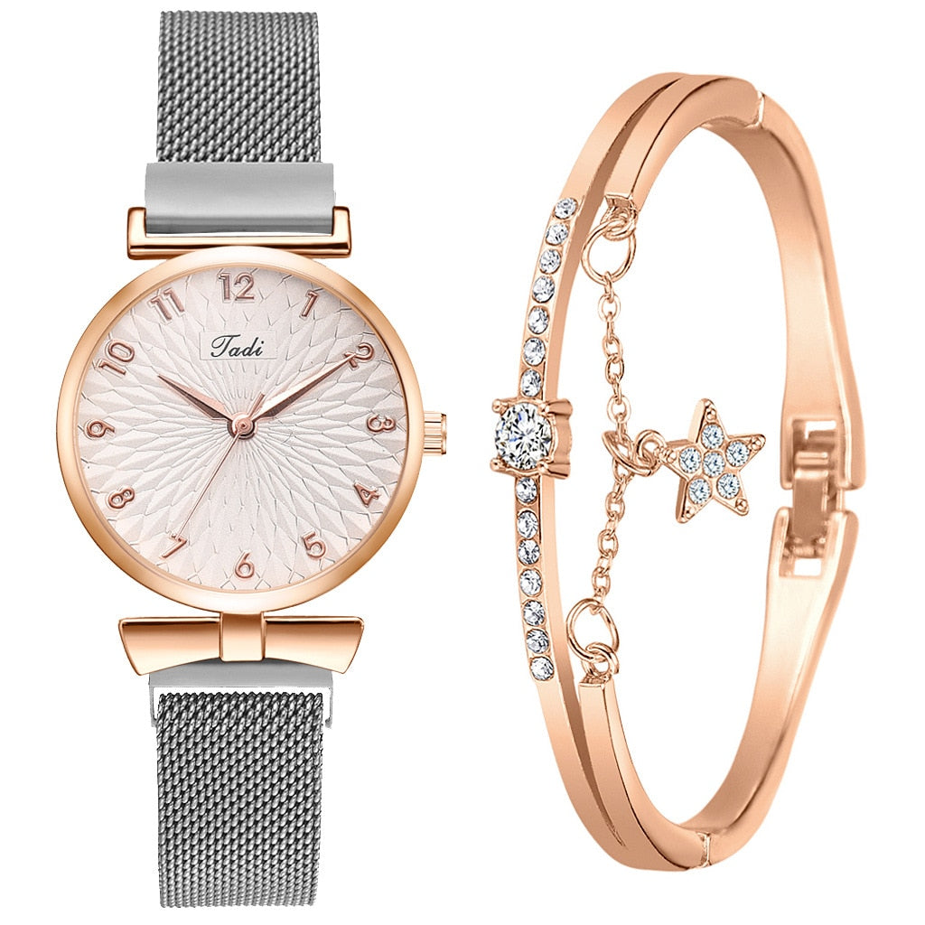 Relógio Feminino com Bracelete Premium Design