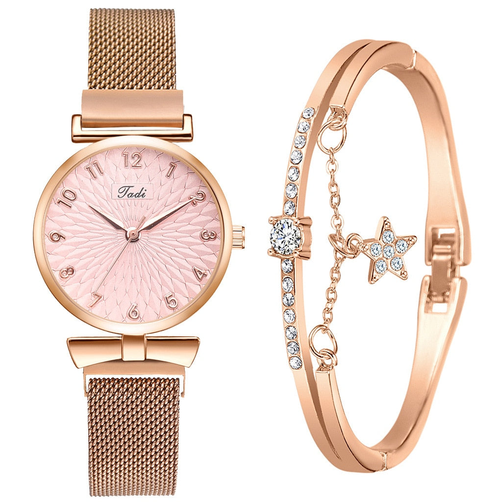 Relógio Feminino com Bracelete Premium Design