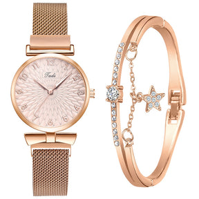 Relógio Feminino com Bracelete Premium Design